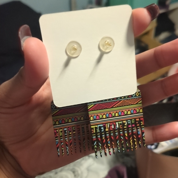 Multicolor Love Earrings - Picture 2 of 3